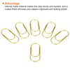 sourcing map Wide Paper Clip Coated Large Clips Bookmarks with