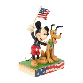 A Banner Day (Mickey and Pluto) Patriotic Figurine