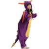 WOTOGOLD Animal Cosplay Costume Dragon Unisex Adult Pajamas Purple S