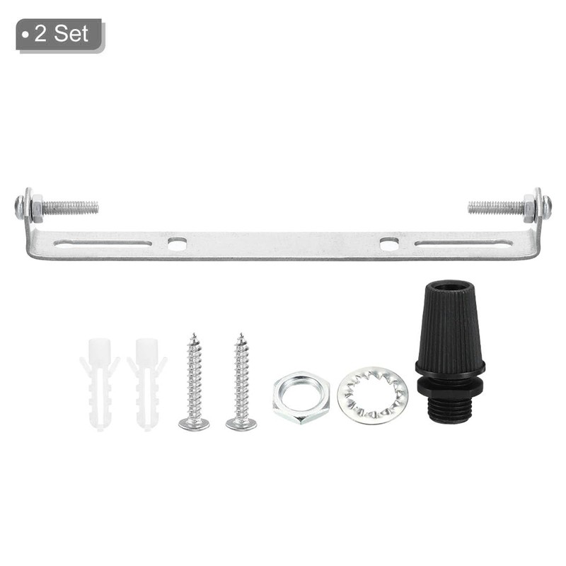 TOP-VIGOR 2Sets Light Fixture Ceiling Bracket, 145x18x16mm Ceiling Light Plate