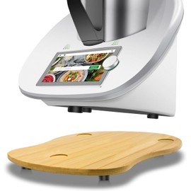 Sliding Board for Thermomix TM6 TM5, Bamboo Quick Moving Sliding Board for Thermomix Vorwerk Food Processor TM6 Accessories, Rolling Board for Thermomix TM6 TM5 Underlay Board Rolling Board