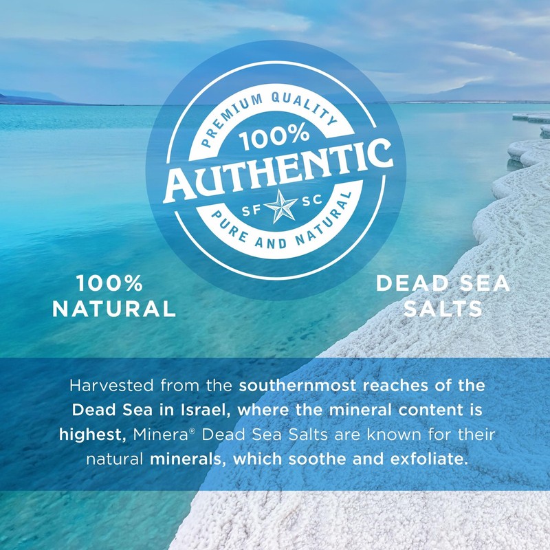 Minera Dead Sea Salt, 100% Pure & Natural, 2 Lbs.
