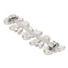 4Pcs Crystal Shoe Buckle 4.3in Long 1.3in Wide Sparkling Easy