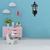 Leorx Vintage DIY Dollhouse 1 12 Dollhouse Miniature LED Wall