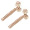 Beavorty 2pcs Wooden Manual Massager Roller for Deep Tissue Face