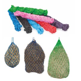 Shires Heavy Duty Hay net 40" with 2" Mesh Holes Black Horse Haylage Feeder 3 Pack