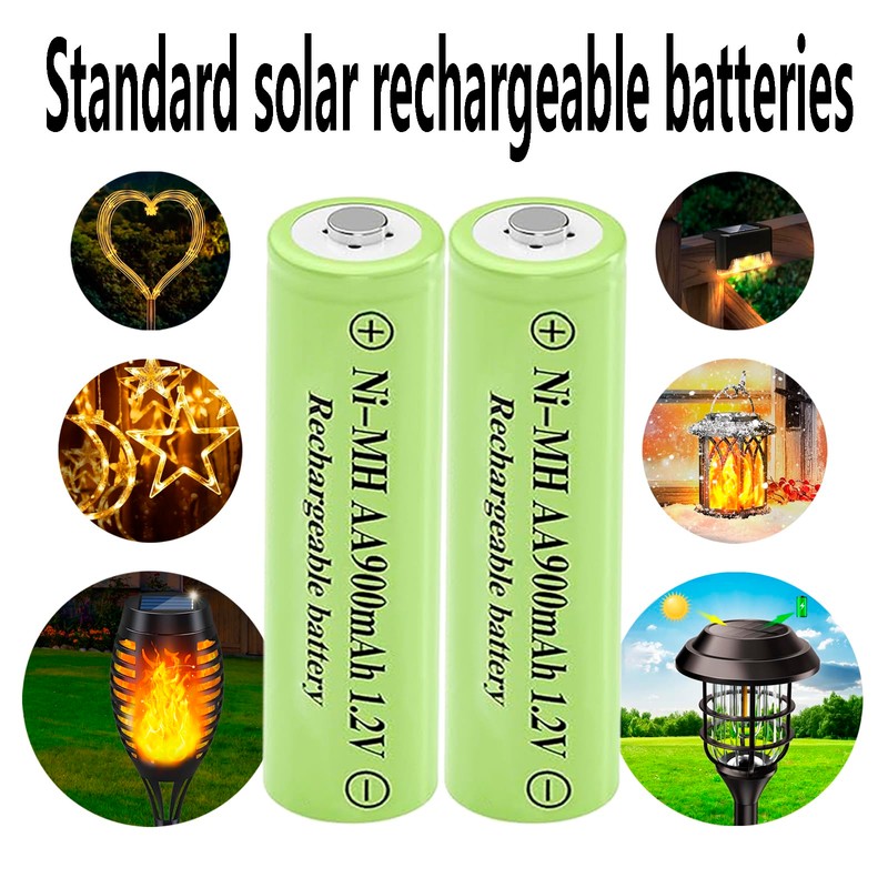 Lombaour 1.2 Volts AA Size 900mAh Rechargeable Batteries,Double A NIMH