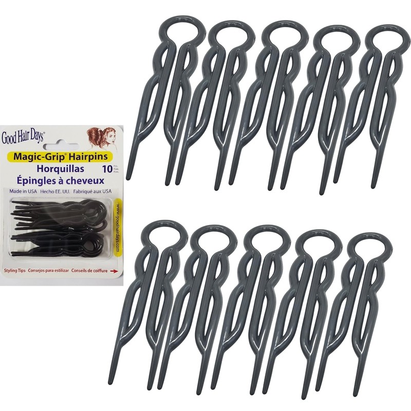 Good Hair Days Hair Pins - 2 1/2" Plastic, U-shaped