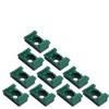 Set of 10 Post Clips for Double Rod Mat Fence,