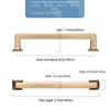 9BUILD 6 Pack 5 Inch Cabinet Handles - Champagne Bronze