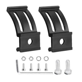 UHANBUT 2PCS LED Light Bar Base Mounting Bracket, Adjustable Slide Mounted Base Bracket Kit, Universal Car Lights Bar Mounts for Straight or Curved 4-52 Inch LED Light Bars (902-3)
