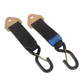MOTO4U S-Hook Adapter Straps for Tie-Downs (2 Pack) – Heavy-Duty Extension Straps for Bolt-On Retractable Ratchet Straps to Auto-Retracting Tie-Down Straps