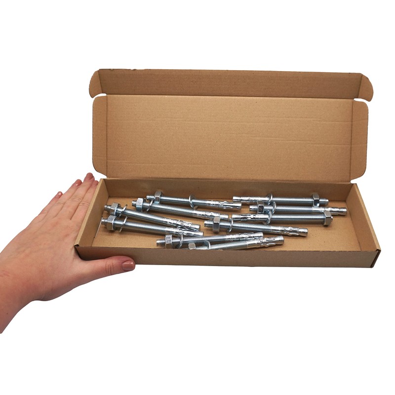 SKIR'CO (Pack of 10) Wedge Anchor M10 x 120 mm,