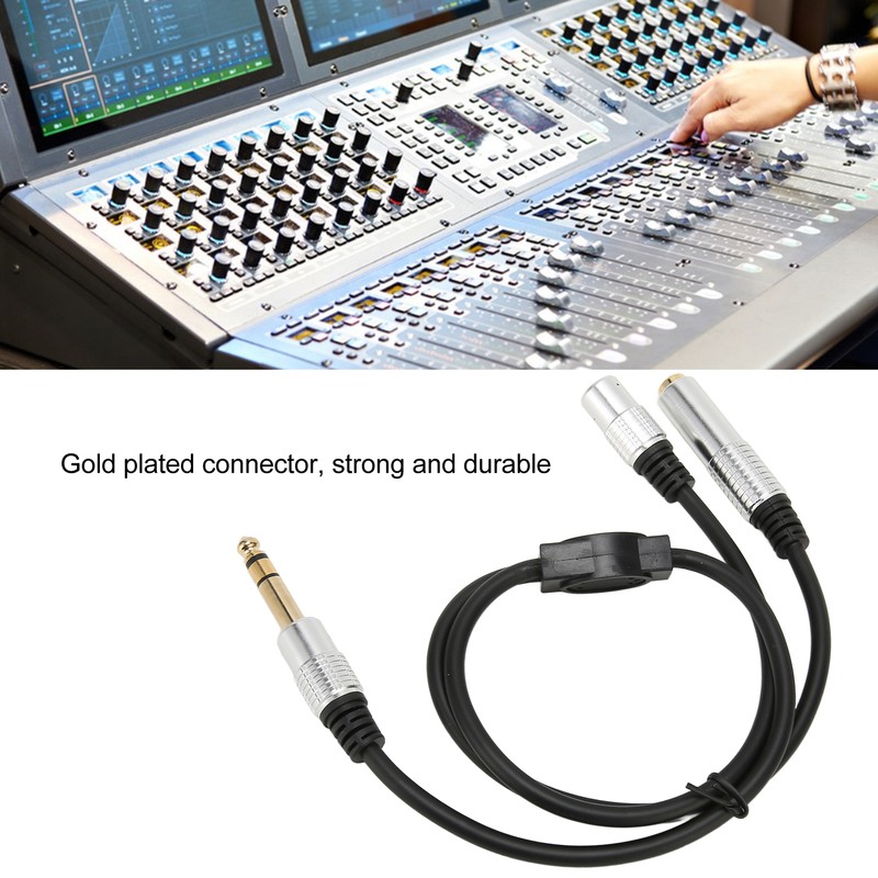 1 Split in 2 Sound Cable 1/4 Inch TRS Stereo