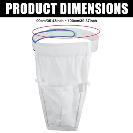 Catheter Leg Bag Holder, Catheter Leg Bag Holder, Urine Leg Bag Holder, Catheter Sleeve Cover with Belt, Foley Leg Bag, Sleeve Catheter Bag Holder for Incontinence Urine Bag (White, L)