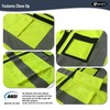 JKSafety Reflective Safety Vest for Men Women With 8 Pockets