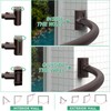 Curved Shower Curtain Rod For Bathroom 38-72 Inches, Adjustable Length,