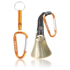 ZAFIELD Bear Bell with Noise Reducing Function (Recommended for Professional Climbers) Bear Bell, Climbing, Trekking, Mountain Walking, Wild Vegetable Catching, Bear Bell (Black)