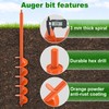 Insaga Auger Drill Bit for Planting 4"x32" Garden Drill Bit,