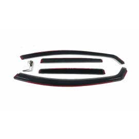 In-Channel Window Rain Visors Sun Shade Guards Fits Toyota Highlander 2020-2025