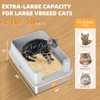 YIZFERN Stainless Steel Litter Box - 28" Extra Large XXXL