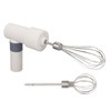 Electric Hand Mixer Warm White Cordless Rechargeable 2000mAh Battery Stainless