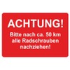 Car Service Sticker/Inspection Sticker 60 x 40 mm – Pack