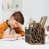 Dhmkfly Desk Organizer with Drawer Wood File Office Mail Organizer