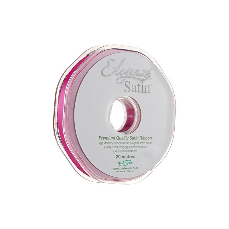 ELEGANZA Double Faced Satin 10mm x 20m Cerise No.29