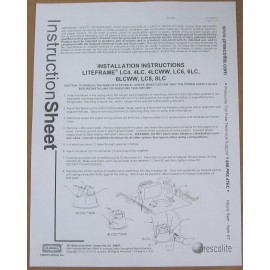 Prescolite 6" LED Down Light High Lumen Prescolite LED Dimming Recessed 120 - 277 Volt 4500