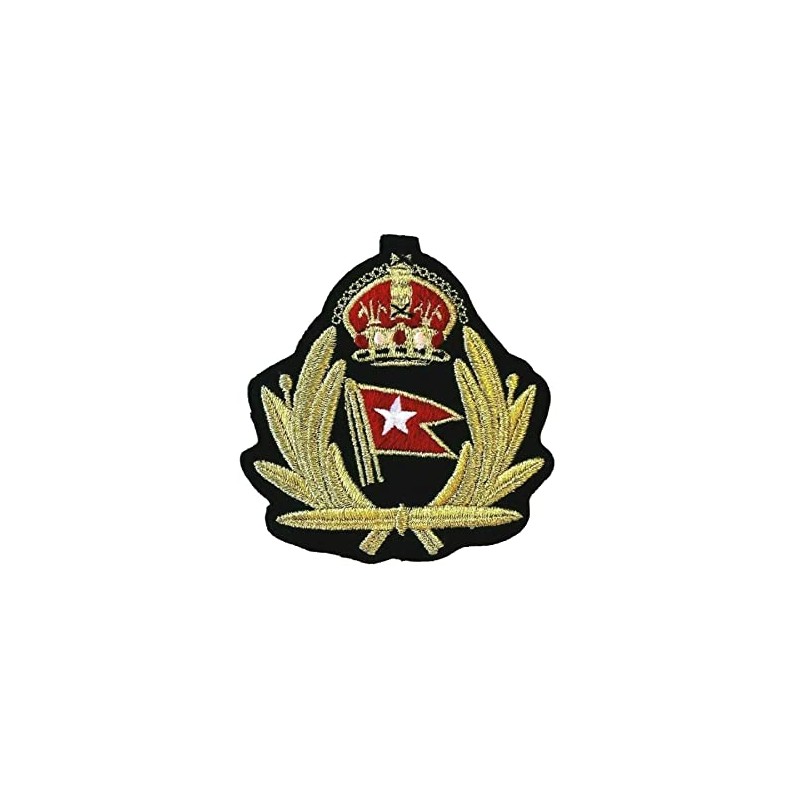 RMS Titanic Patch White Star Line Officer Cap Badge Embroidered