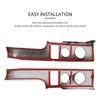 Voodonala Central Console Panel Frame Outlet Vent Trim for Ford
