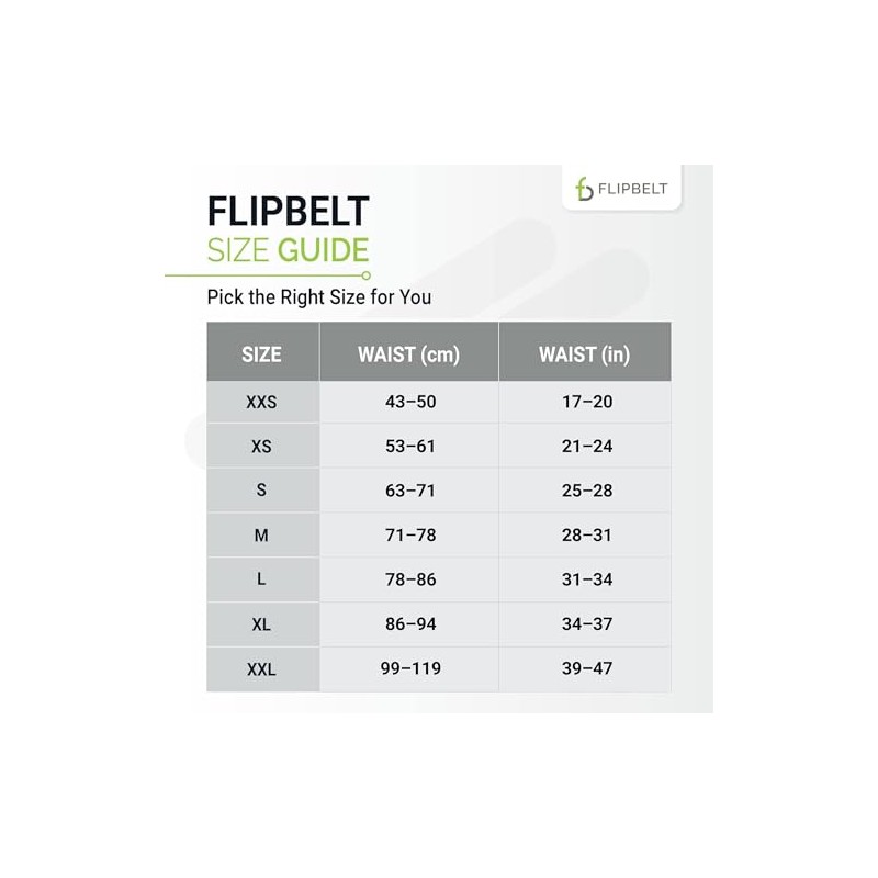 FlipBelt Elite - Cinturón de correr para teléfono y accesorios