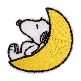 Misasa PEANUTS Snoopy Sticker Patch Moon 40×40×1mm MIS8615