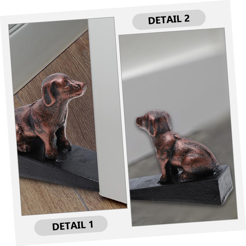OSALADI Creative Dog Shaped Door Stopper Heavy Duty Cast Iron