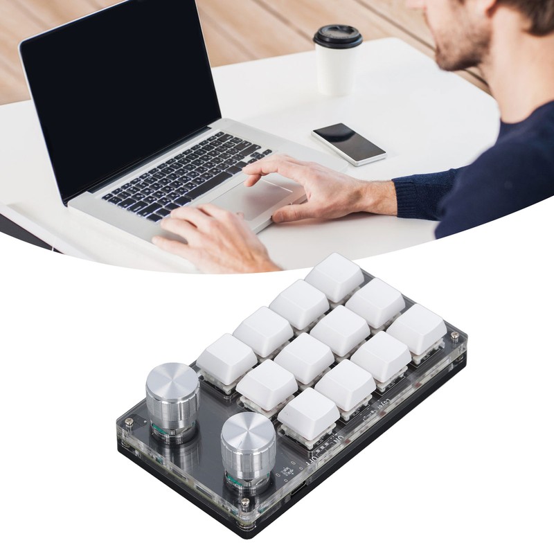 12 Key Knob Keyboard Programmable USB Dustproof Red Switch Mechanical