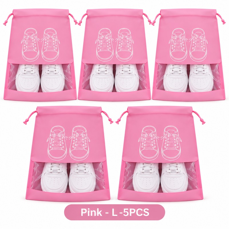 Non-Woven Shoe Storage Bags for Travel & Closet Organization –