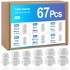 67 Pcs Adjustable Cable Glands, IP68 Waterproof Adjustable 3-15mm Cable