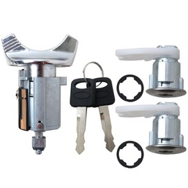 Zafina-UP New Ignition & Door Lock Cylinder Set for 92-96 BRONCO F-150 F-250 F-350