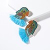 Parrot Tassel Earrings, Colorful Parrot Dangle Earrings for Women, Bohemian