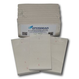 EPOSGEAR Single Copy Tear-Off Slip Restaurant Cafe Takeaway Pub Food Waiter Waitress Numbered Order Pads - 62mm x 127mm (10)