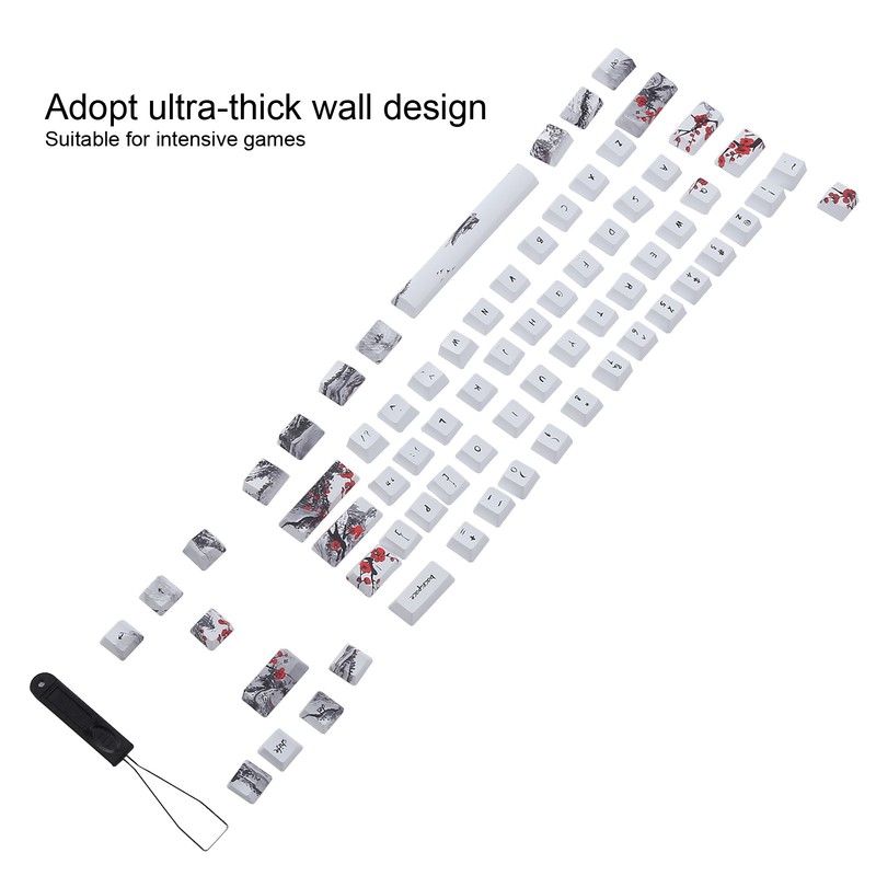 Wangjiang Plum Blossome Keycap Design Compatible with 61/64 for DIY