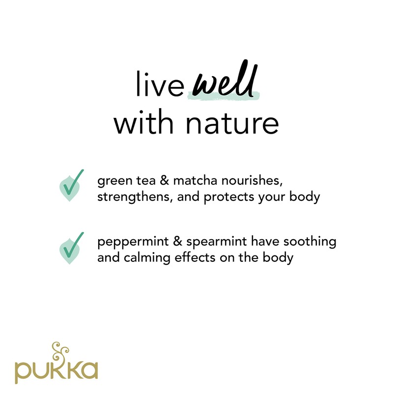 Pukka Herbs | Mint Matcha Green Organic Herbal Tea |