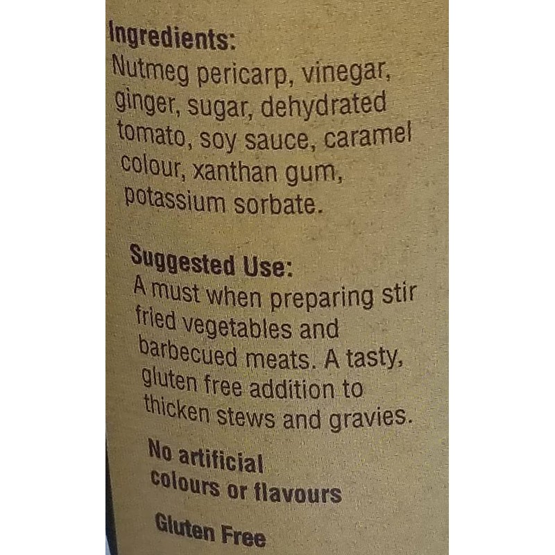 NUTMEG GINGER BBQ SAUCE - 12 oz, De La Grenade