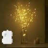 Fudios Lighted Birch Branches with Timer Battery Operated 35in 100LED,Twigs