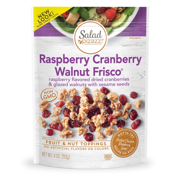 Salad Pizazz Salad Toppers, Raspberry Cranberry Walnut Frisco, 4 Oz