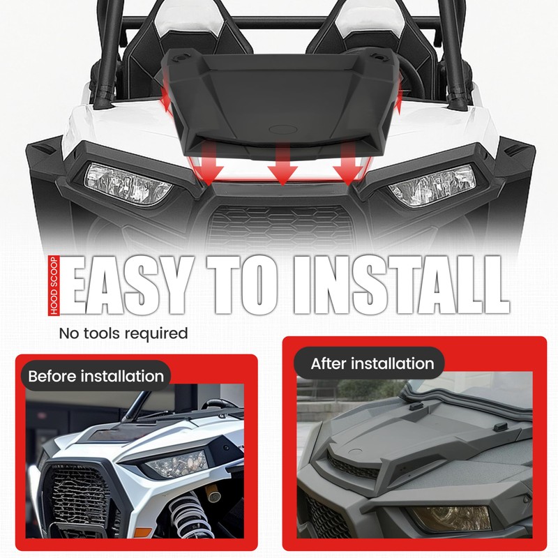 Kojem Hood Scoop Compatible With 2014-2018 Polaris RZR XP 1000;