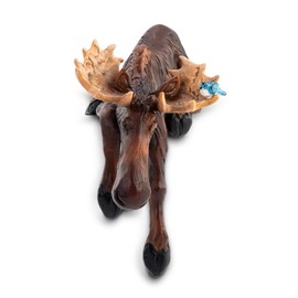DEMDACO Bearfoots by Jeff Fleming Moose Natural Brown 7.5 x 7 Hand cast Resin Christmas Shelf Sitter Figurine