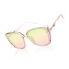 LVIOE Polarised Oversized Womens Sunglasses Cat-eyes, Square Large Frame Ladies
