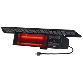 Dimplex Infrared Plug-in Patio Heater, Weatherproof, Black, 1500W, 120V - Premium Radiant Heater for Indoor and Outdoor With Remote Control - Electric Outside Heater Perfect for Wall Mount Application